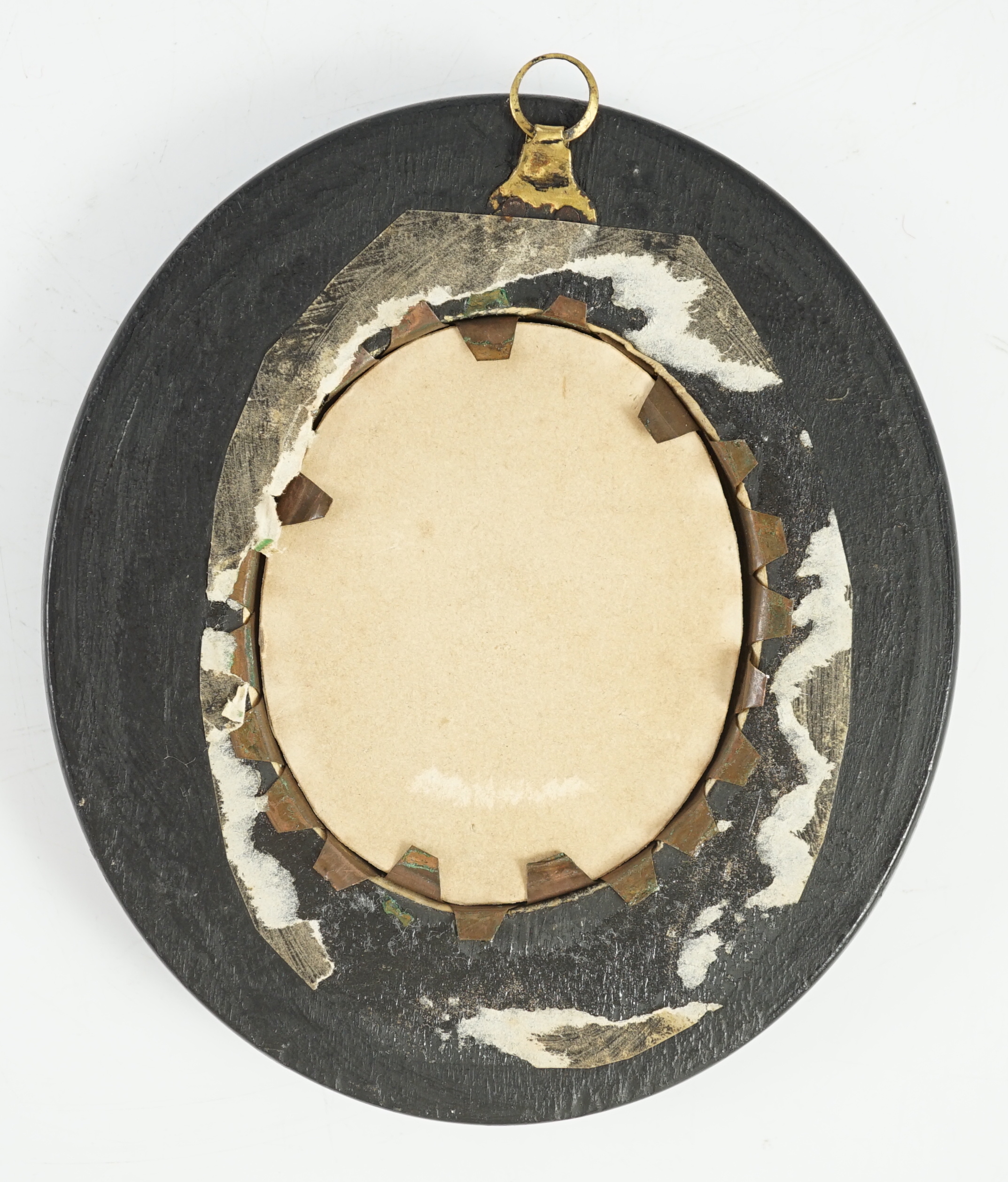 French School circa 1850, Portrait miniature of an army officer, watercolour and gum arabic on paper, 6.5 x 5.2cm.
